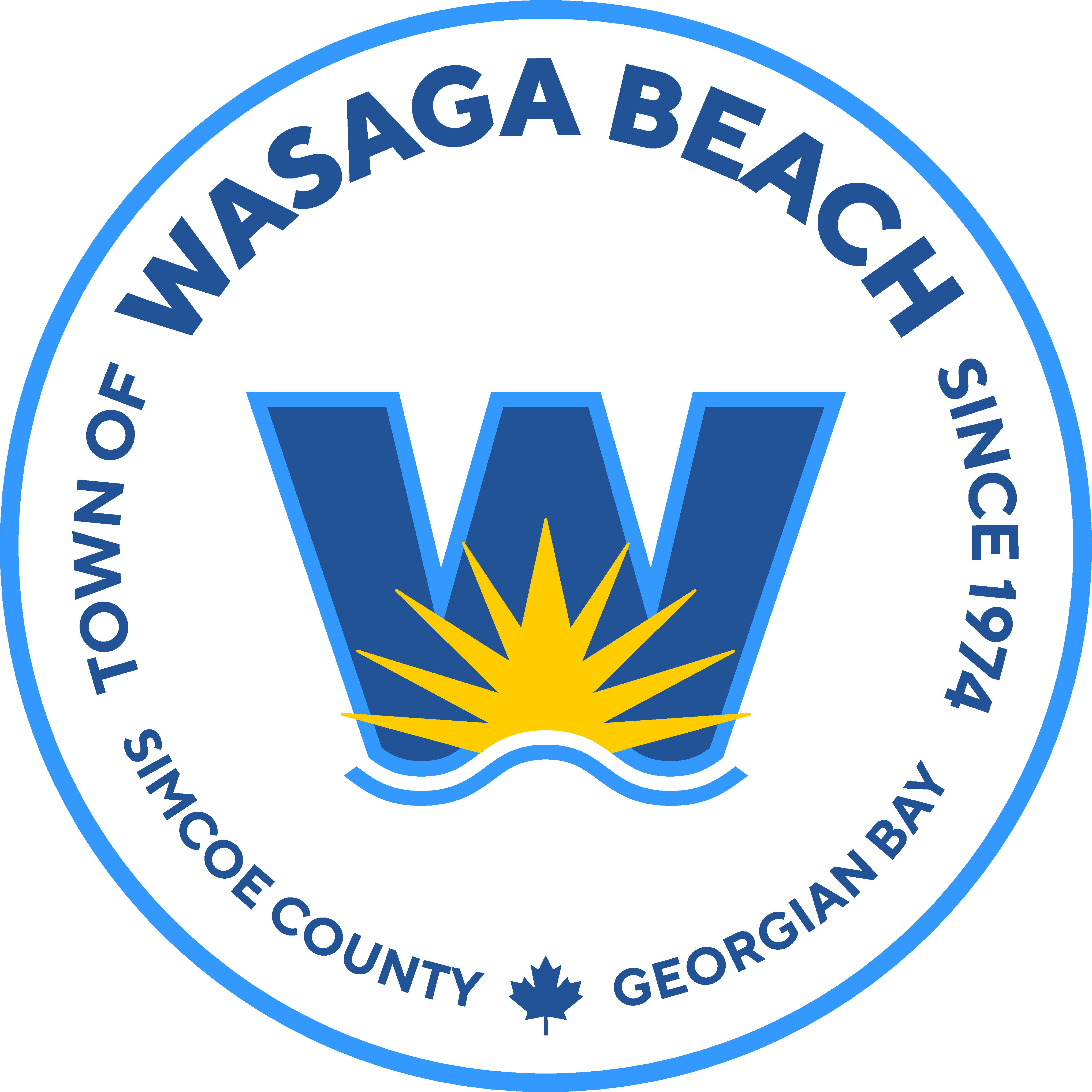 Town of Wasaga Beach Incorporated 1974 crest